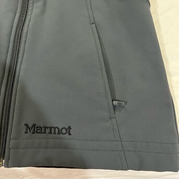 Marmot Furlong Faux Fur Lined Zip Up Softshell Snow Jacket sz S - Picture 12 of 16